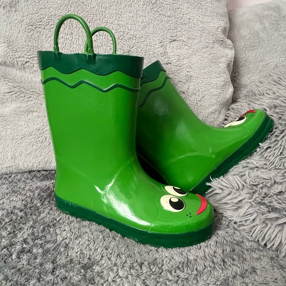 Western Chief Boys Waterproof Printed Rain Boots Size 3 - Picture 9 of 13